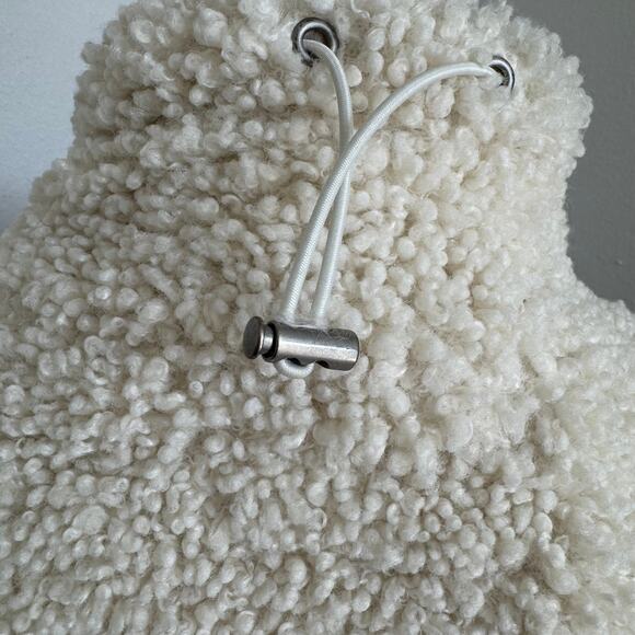 BlankNYC Bear Hug Acid Wash Denim & Cream Sherpa Jacket Winter NEW Size XSmall - Picture 11 of 14